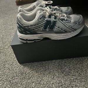 New Balance Kids' Silver and Black Sneakers